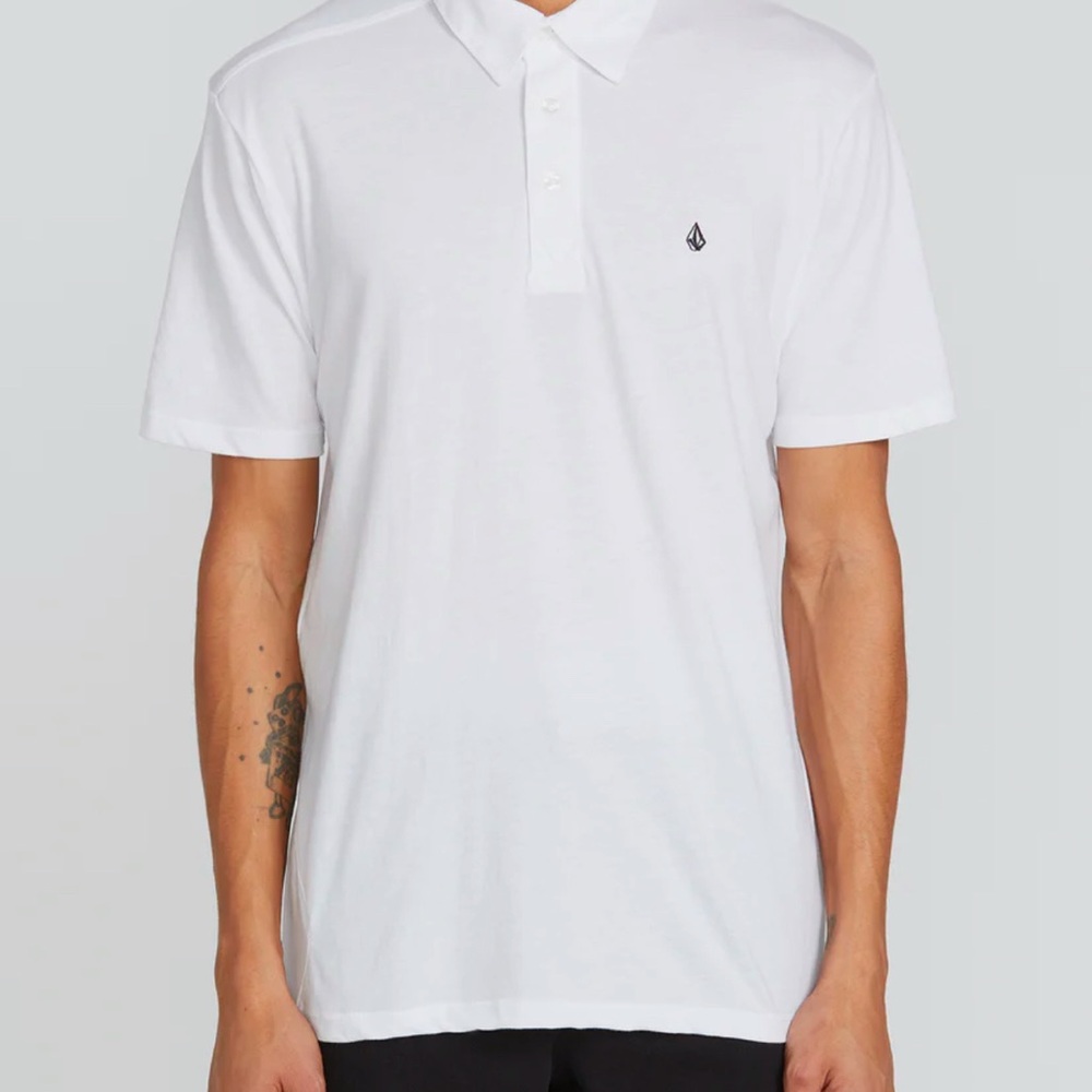 Volcom White Polo Shirt